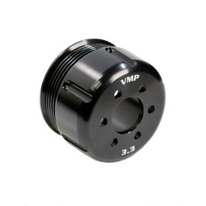 Ford Mustang Supercharger Pulley - VMP Performance - 3.3in 6-Rib - Black anodized - `11-`27